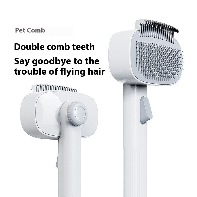 Pet Comb for Cats and Dogs White Detangling Grooming Tool