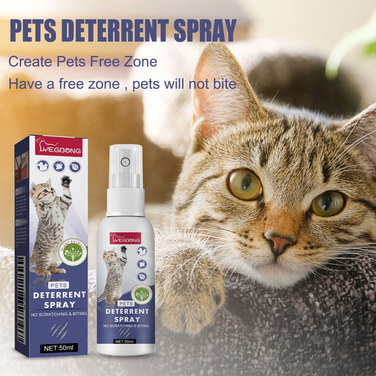 50ml Pet Cleaning Spray for Odor and Stain Removal Pack
