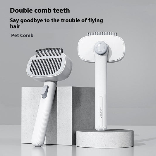 Pet Comb for Cats and Dogs White Detangling Grooming Tool