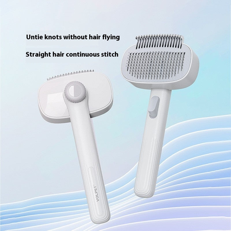Pet Comb for Cats and Dogs White Detangling Grooming Tool