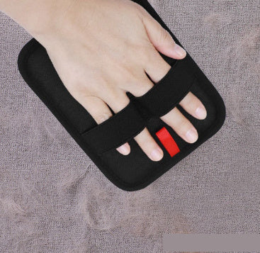 Pet Hair Removal Glove Brush Black Sticky Roller for Grooming and Cleaning