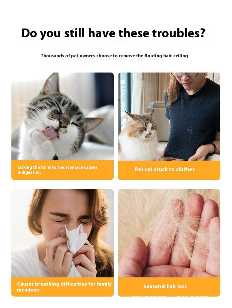 Pet Hair Removal Glove Brush Black Sticky Roller for Grooming and Cleaning