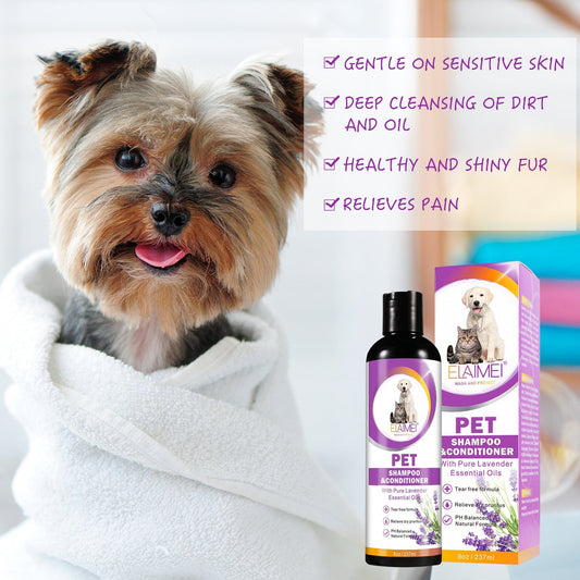 Pet Shampoo for Dogs and Cats Natural Grooming Cleans and Protects 200-500ml